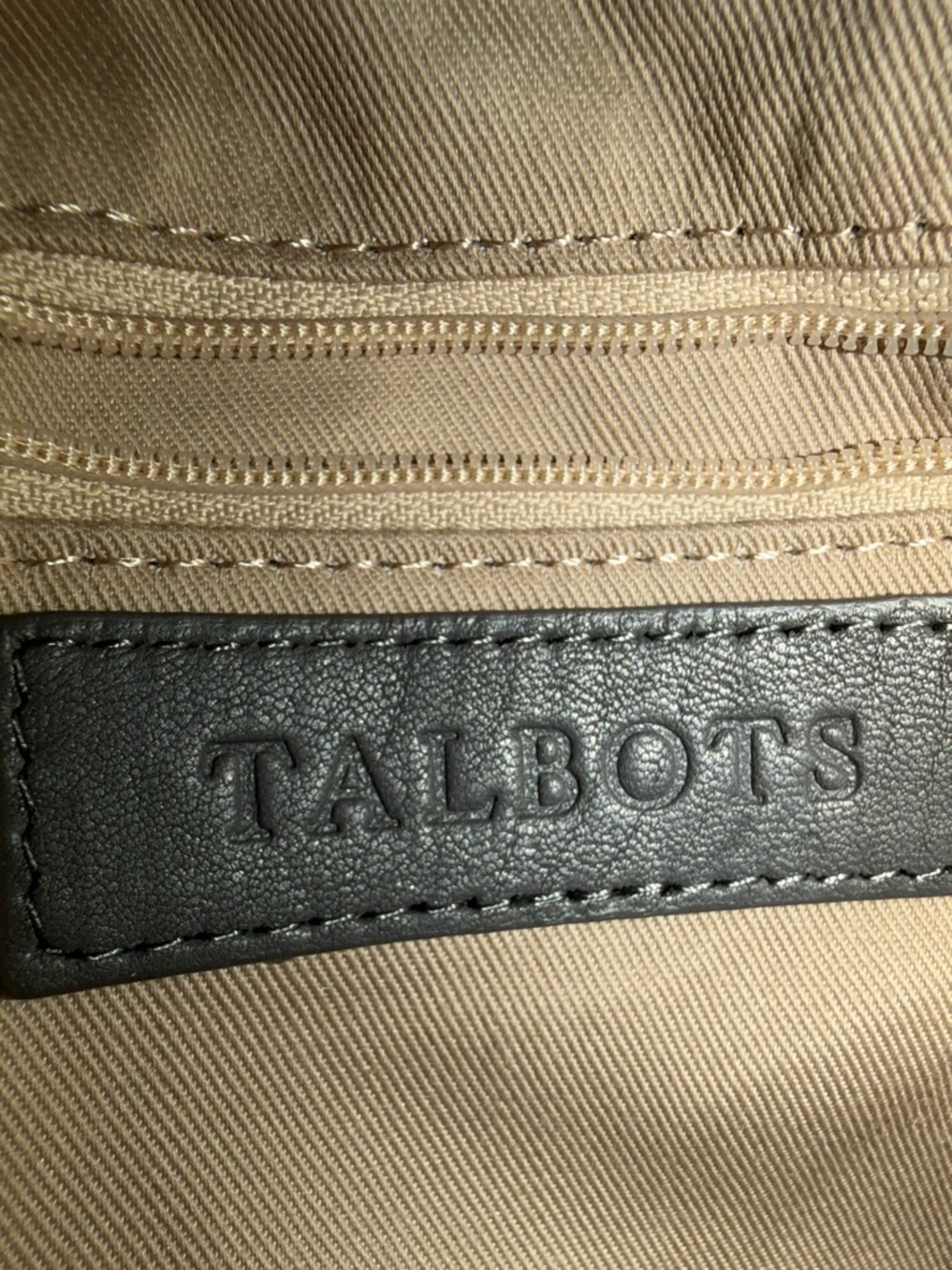 Talbots Quilted Crossbody Bag in Dark Gray with Gold Hardware - Picture 4 of 4